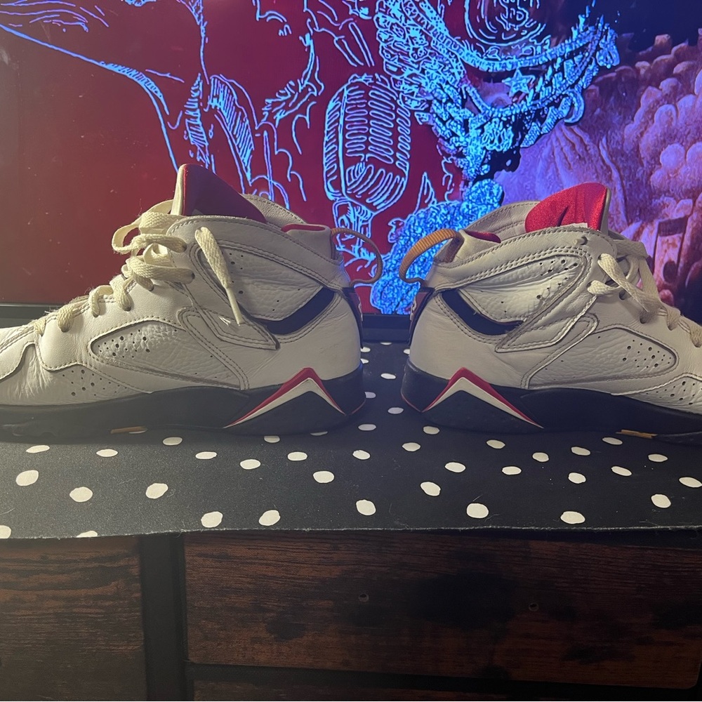 White Leather Sneakers - Picture 6 of 8